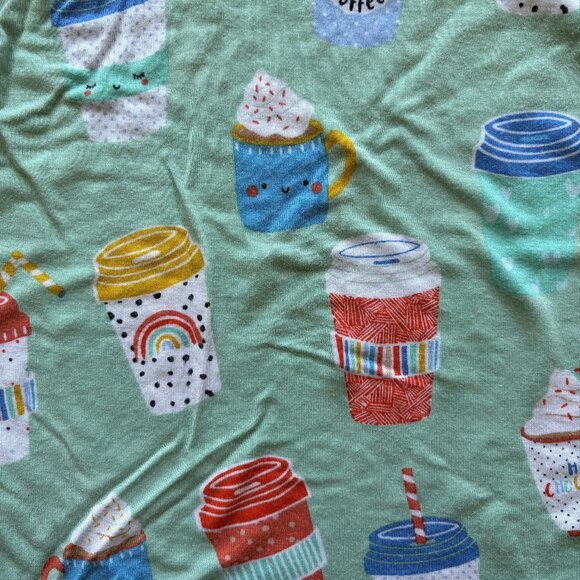 Little Sleepies Two-Piece Pajama Set (Shorts) in Love You a Latte Size 2T - Picture 9 of 9